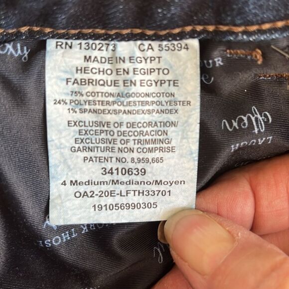 Lee Mid Rise Straight Leg Regular fit Jeans Size 4 Medium GUC Blue - Picture 5 of 6